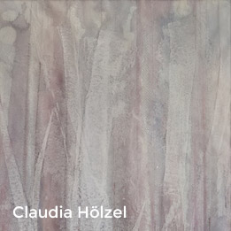 Claudia Hölzel: Eiswelten Nr. 19 - Stoffe, Textile Kunst